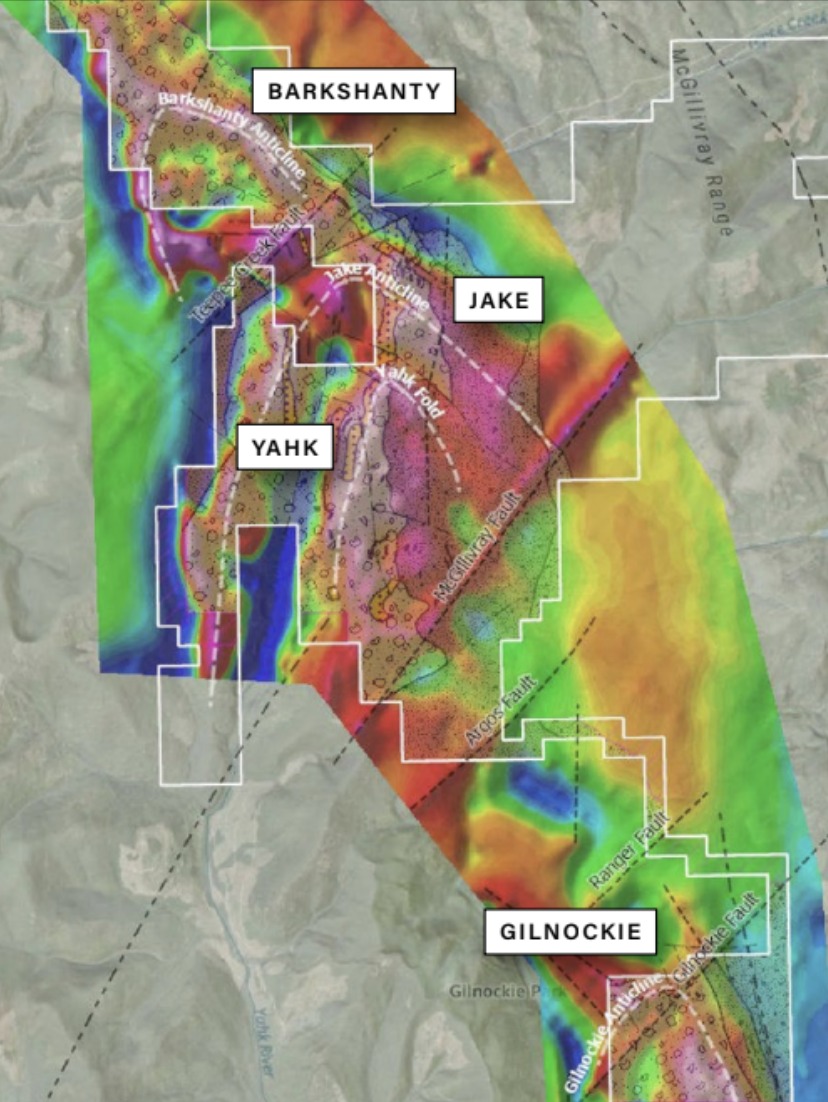 Magnetic survey and structure map