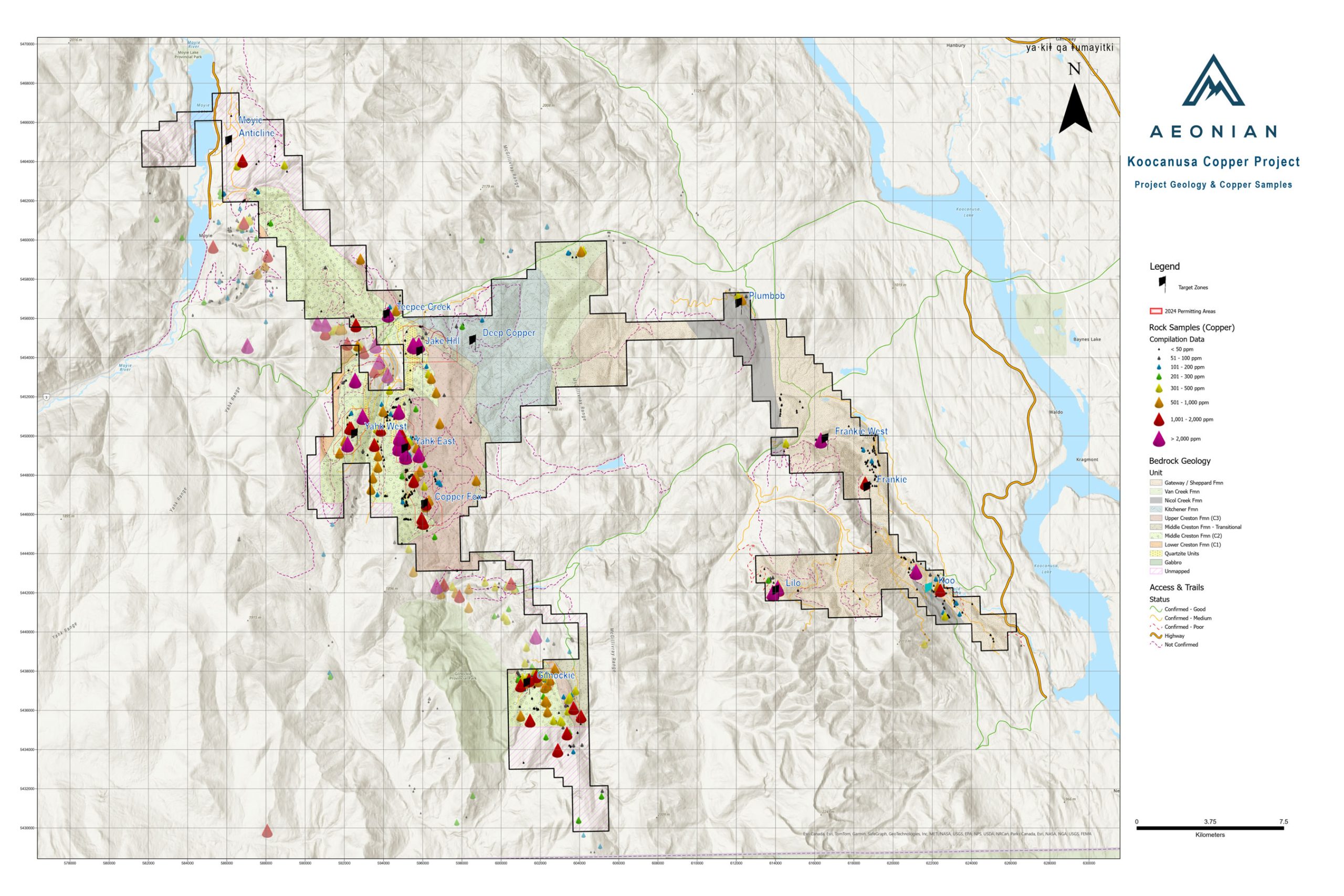 Project Geology & Copper Samples