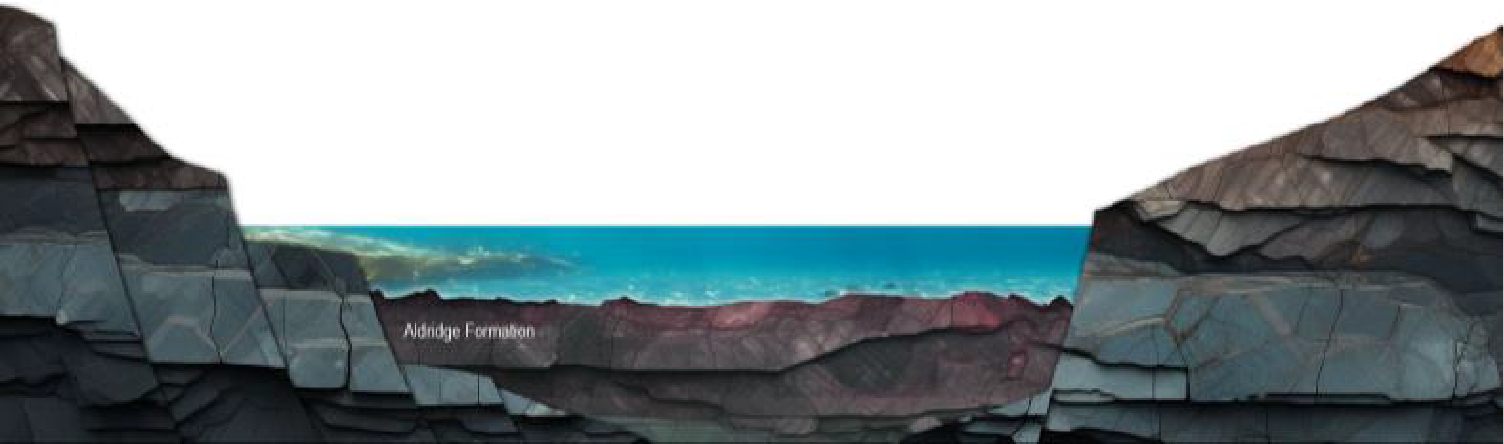 Purcell Basin formation, stage 2 of 6: 1.45 Billion Years Ago (Creston-Revett)